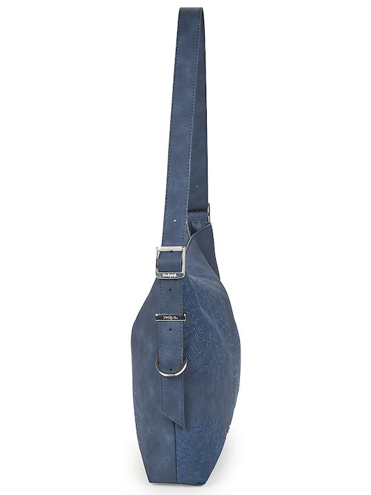 Dunkelblaue Damen-Schultertasche