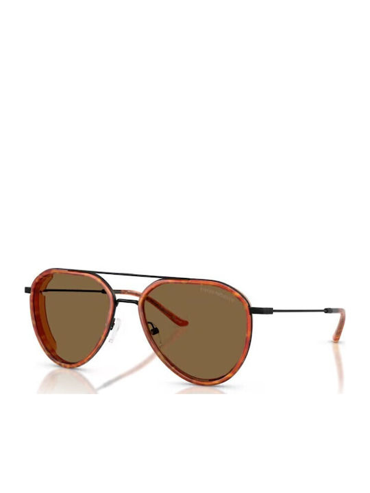Emporio Armani Men's Sunglasses with Brown Tartaruga Metal Frame and Brown Lens EA2163 3001OR