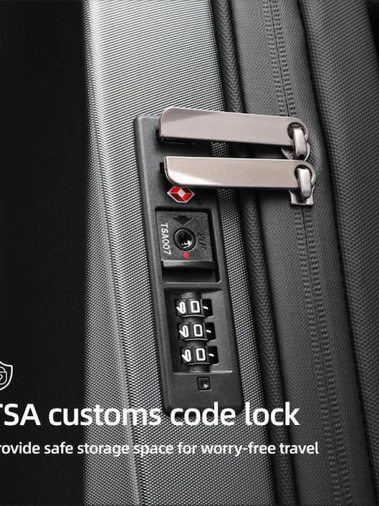 Anti-theft Backpack Mark Ryden Waterproof Tsa Lock Usb Micro Usb Port Compatible 17.3 Inch Laptop 12.9 Inch Tablet Oxford Material Hard Abs Shell Whistle Integrated In Buckle Black