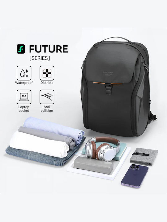 Rucsac Smart de Călătorie Mark Ryden Impermeabil Material Oxford Acoperire Eva Compatibil cu Laptop de 15.6 Inch Port Usb Micro Usb Compartiment pentru Laptop Spate Respirabil Negru