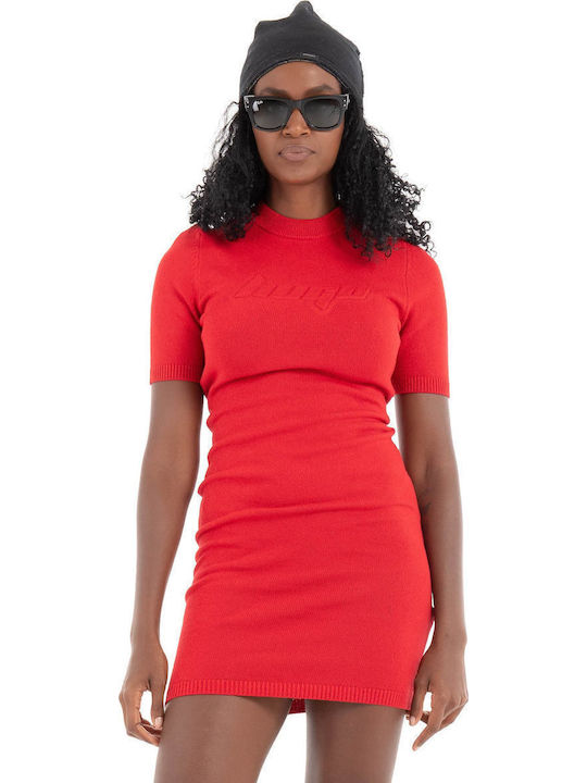 Sommer Mini Damenkleid Rot