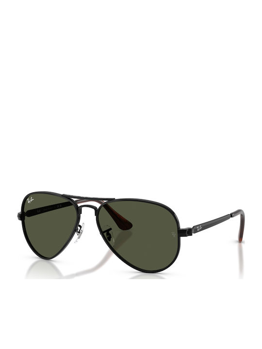Ray Ban Unisex Γυαλιά Ηλίου με Μαύρο Μεταλλικό Σκελετό και Πράσινο Φακό RB3925 002/31