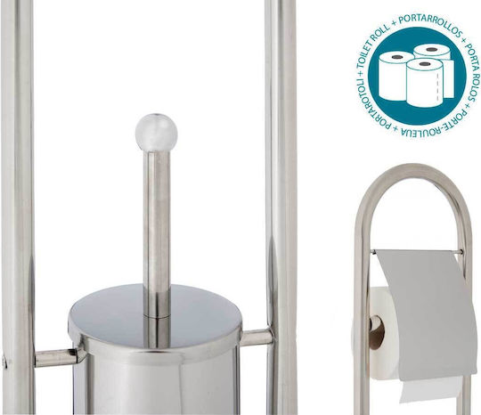 Berilo Set Accesorii Pentru Baie Inox Argintiu 2 Bucăți