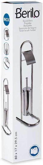 Berilo Set Accesorii Pentru Baie Inox Argintiu 2 Bucăți