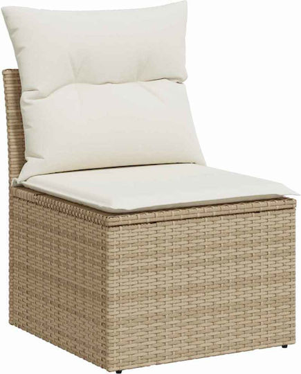 Garten- und Outdoor-Möbelsets 9 Stück Beige mit Kissen