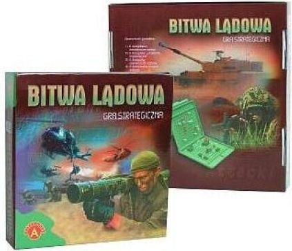Board Game Land Battle (Bitwa Lądowa) for 2 Players 5+ Years Old (PL) Alexander Toys