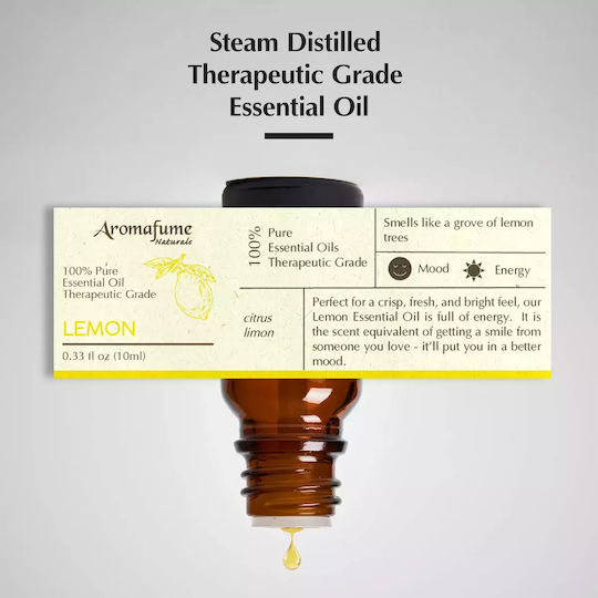 Φυσικό Αιθέριο Έλαιο Λεμονιού Lemon Natural Essential Oil 10ml
