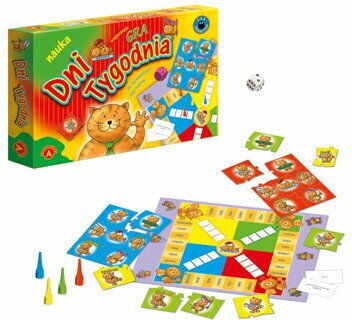 Board Game Days of the Week (Gra Dni Tygodnia) for 2-4 Players 5+ Years Old (PL) Alexander Toys