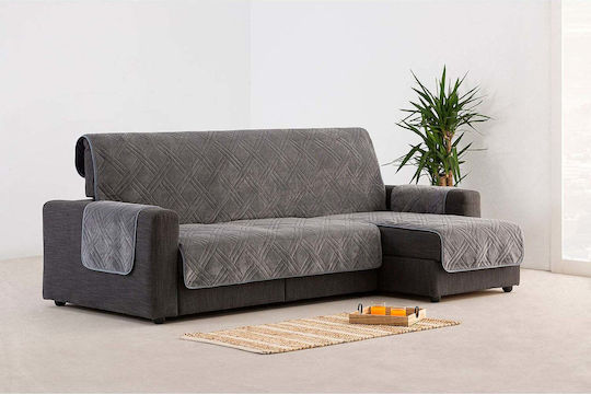 Sofazip Husă Elastică Canapea de colț Ecru 280εκ. 1buc SZMATCD280VELVETIVORY