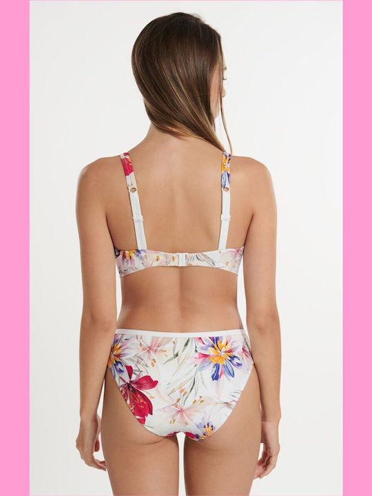 Bikini Σουτιέν Floral Λευκό