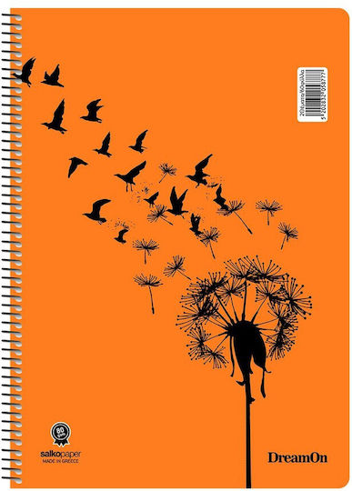 Salko Paper Spiral Notebook Ruled A4 4 Subjects 1pcs (Μiscellaneous Designs)
