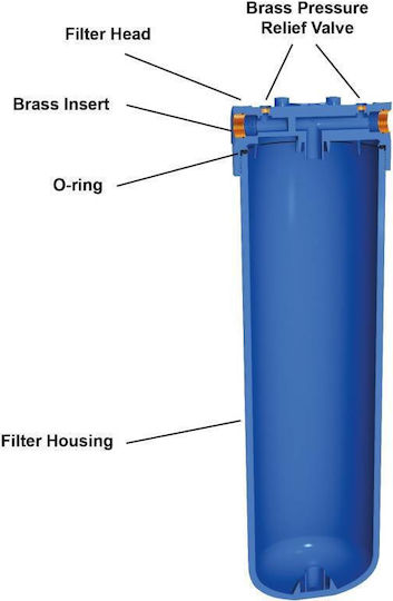 Aqua Filter Wasserfiltrationssystem Zentrale Versorgung Durchmesser 1'' BBF329