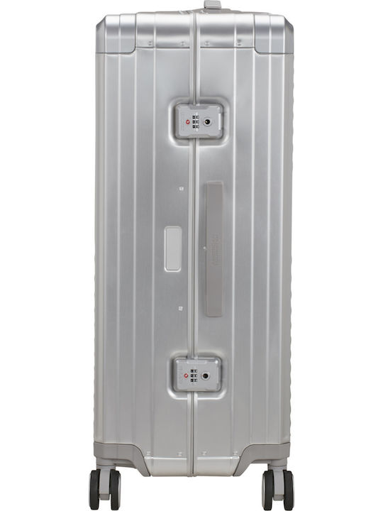 American Tourister SoundBox Голям Куфар За Пътуване Твърд Сребрист С 4 Колела