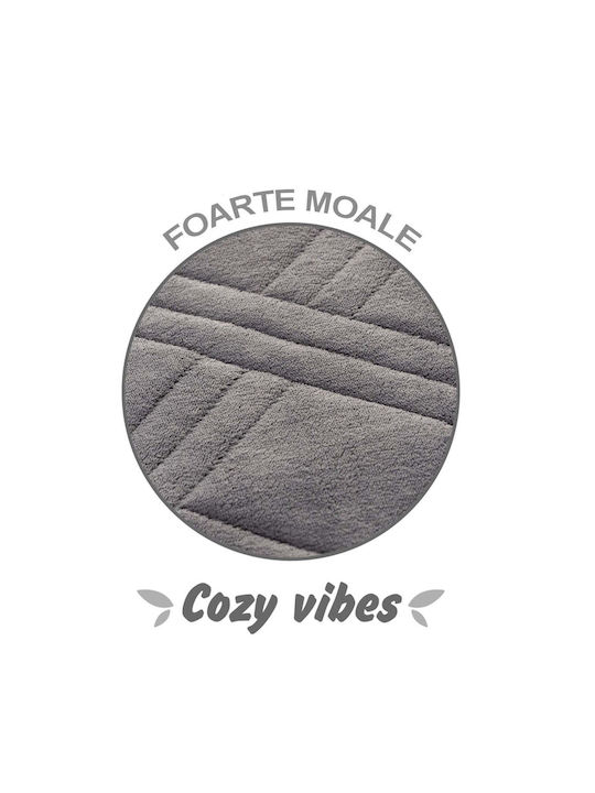 Sofazip Topper Husă Elastică Canapea cu două locuri Gri 65x130cm 1buc