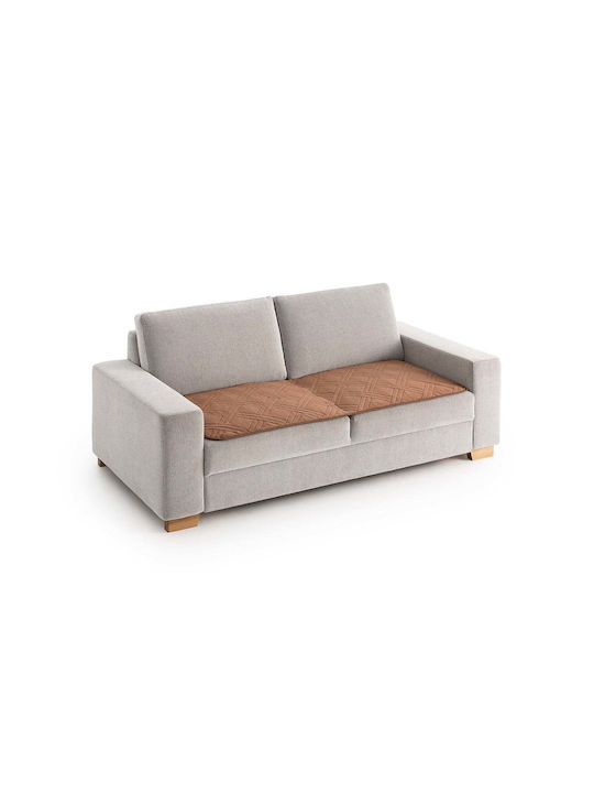 Sofazip Topper Ελαστικό Κάλυμμα Διθέσιου Καναπέ Brown 65x130cm