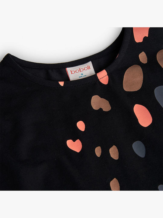 Kids Long-Sleeved Black Blouse