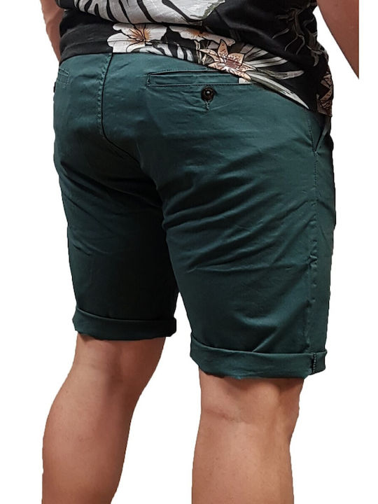Rebase Herrenshorts Chino Smalt Blue, Petrol