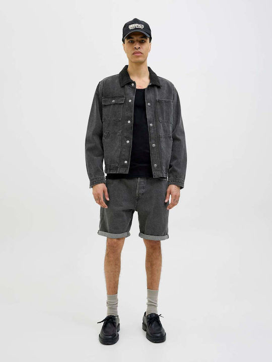 Herrenshorts Jeans Black
