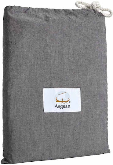 Aigaion Единично 100x200+40см. с Ластик Черно
