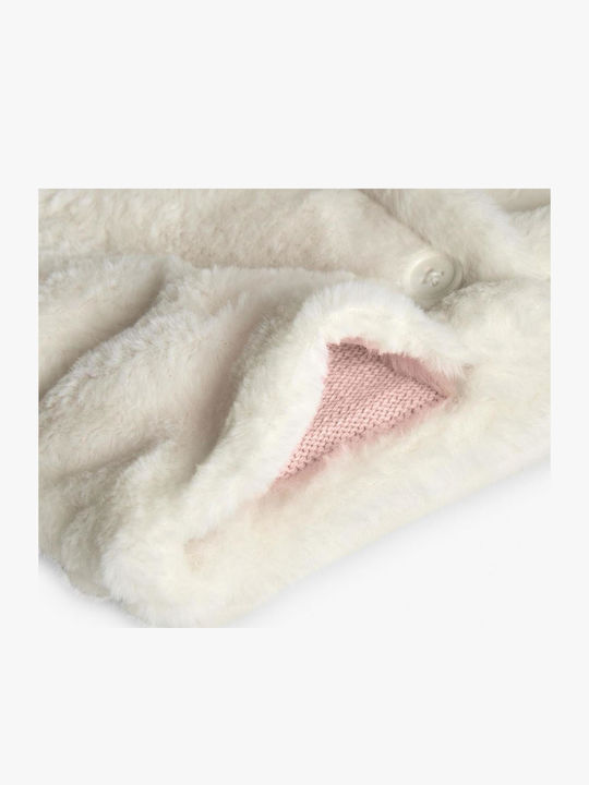 Kinderstrickjacke Baumwolle mit Kapuze Pink