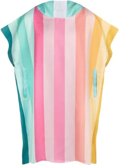 Dock & Bay Poncho Adulți Quickdry Coastal Candy Mediu 70x90 cm