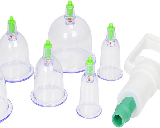 Chinesisches Vakuum Feuerlose Becher Set Pump Zellulitis Massage 12 Stück