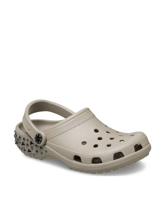 Crocs Classic Studded Saboti Pentru Femei Bej