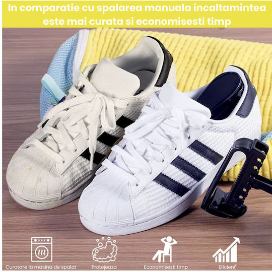 Set 2 Laundry Nets Microfiber Shoe Dryer Quandes Secure Closure Reusable Yellow 39cm*19cm