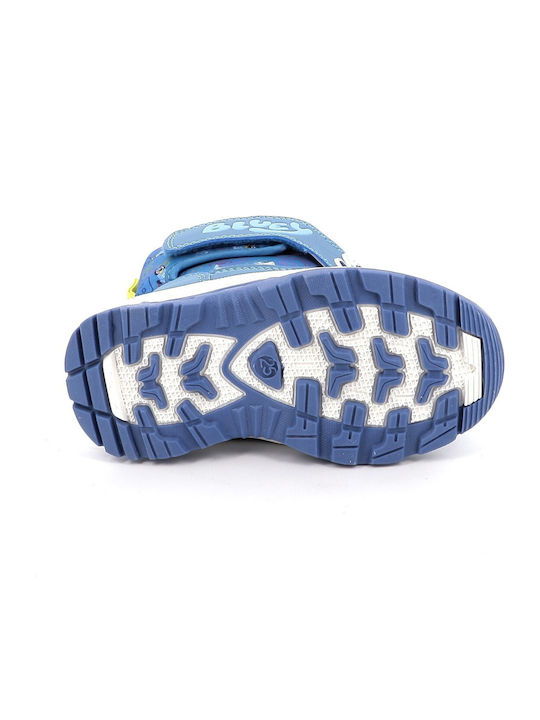 Kids Snow Boots with Velcro Blue