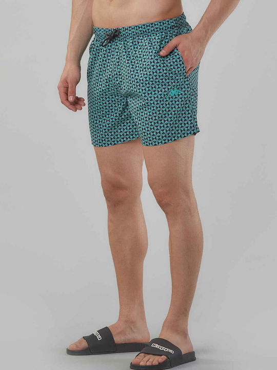 Gisbert Herren Badebekleidung Shorts Green mit Mustern