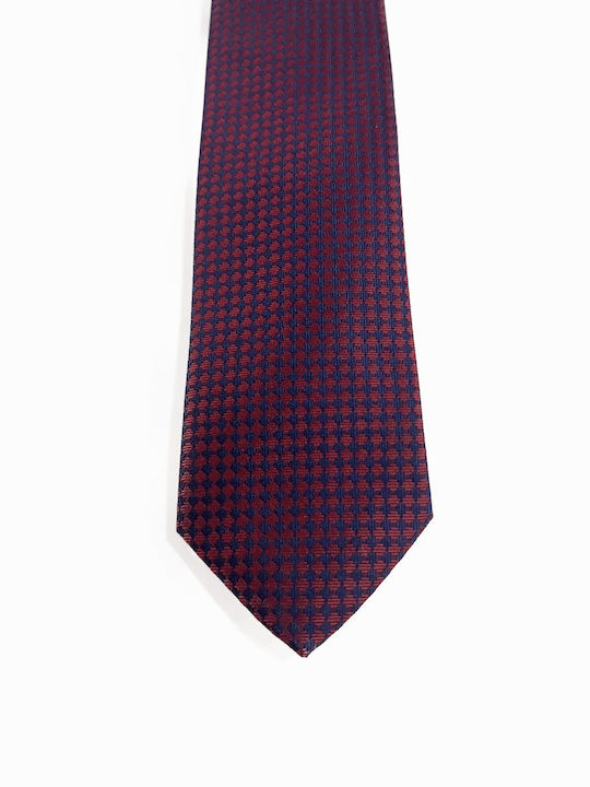 Tresor Men's Tie Set Printed in Burgundy Color