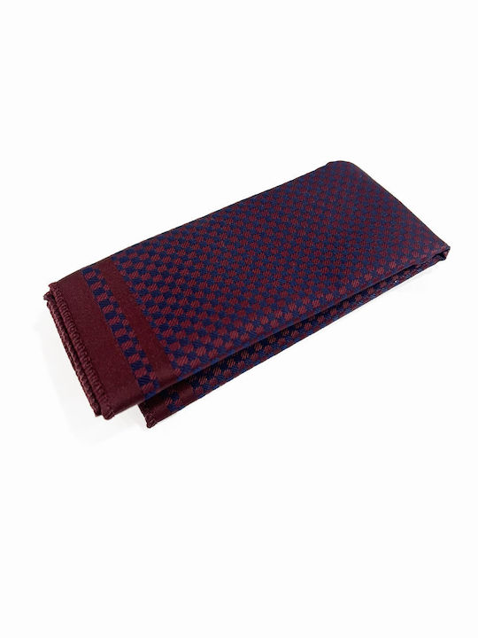 Tresor Men's Tie Set Printed in Burgundy Color
