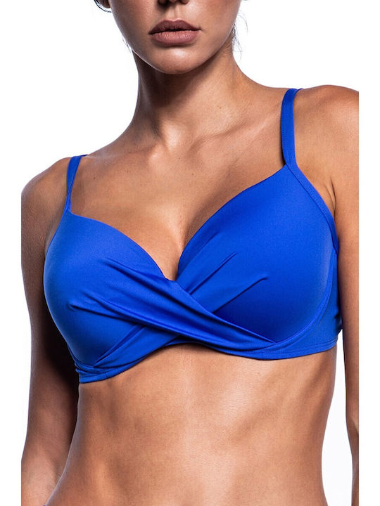E-Cup Solids Bikini Oberteile Blau Roux