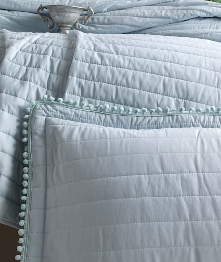 Clasy Home Κουβερλί Σετ Υπέρδιπλο Turquoise 240x260cm 3τμχ