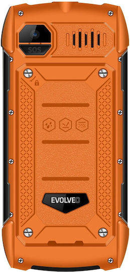 Evolveo StrongPhone H1 Dual SIM Ανθεκτικό Κινητό με Κουμπιά Πορτοκαλί
