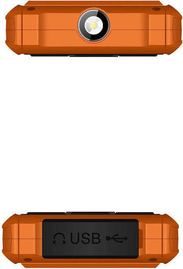 Evolveo StrongPhone H1 Dual SIM Ανθεκτικό Κινητό με Κουμπιά Πορτοκαλί