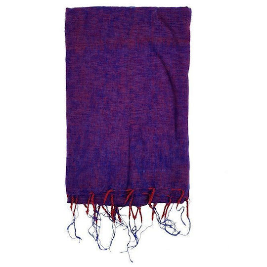 Meditation Shawl Violet Made In Nepal 200x80cm