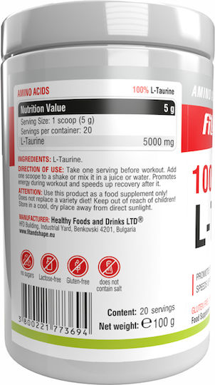 Fit & Shape L-taurine 100gr