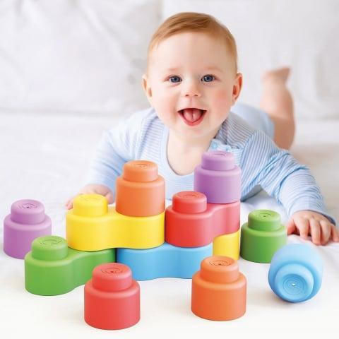 Quercetti Momy Soft Building Blocks for 6+ Months 24 Pieces