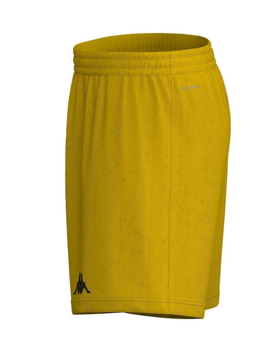 Kappa Kombat Ryder Kids Shorts Official Away Appearance Aris Fc 2024/25 Yellow