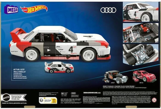 Mega Bloks Τουβλάκια Hot Wheels Audi 90 Quattro IMS για 18+ Ετών 973τμχ