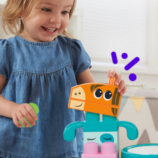 Mega Bloks Cuburi De Construit Musical Farm Band Pentru 1+ Ani 40 Bucăți