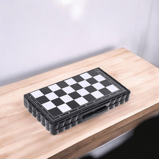 Magnetic Backgammon/Chess Wood 13.5x13.3cm