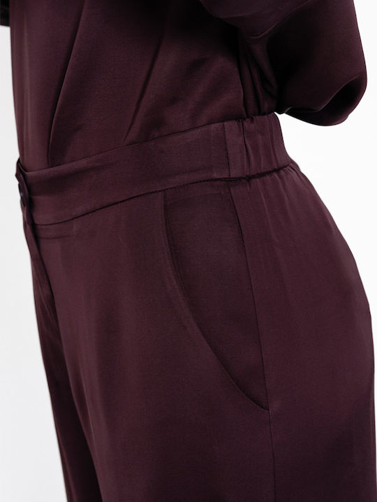 Γυναικεία Παντελόνα Burgundy
