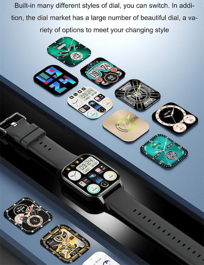 Xiawatch Smartwatch Idealstore Ecran Amoled HD Apelare Bluetooth NFC Asistent Vocal Monitorizare Sănătate Aplicație Piața de Acțiuni Test de Respirație și Stres Respingere Apeluri Mod Multi-sport Silicon Gri