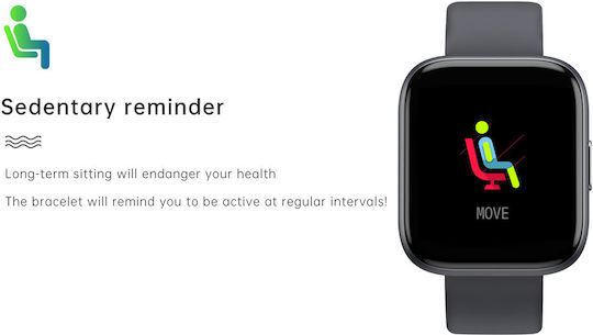 Times Collection Smartwatch Idealstore 1.55 Inch Touch Screen Bluetooth Call Answering Message Social Media Notifications Sleep Monitoring Blood Pressure Multi-sport Android-iOS Black Edition Includes 2 Bands