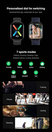 Twinkler Smartwatch Idealstore 1,78" LTPS Display Anruffunktion Herzfrequenzsensor Pulsoximeter Schlafmonitor Multisport Wasserfest Kompatibel mit Android iOS Blaues Leder