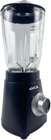 Jocca Μπλέντερ με Γυάλινη Κανάτα 1.5 lt 1000W Γκρι