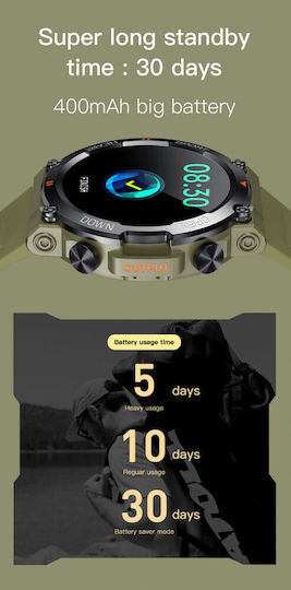 Discoverwatch Smartwatch Idealstore 1.43 Inch Hd Amoled Display Call Answering Function Built-in Speaker Microphone Facebook Whatsapp Instagram Notifications Ai Voice Blood Pressure Stopwatch Pedometer Green