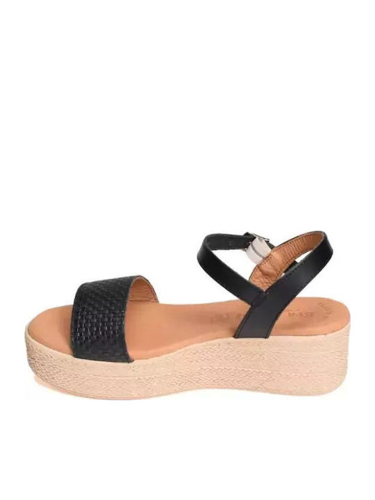 Γυναικεία Σανδάλια Flatforms Μαύρα